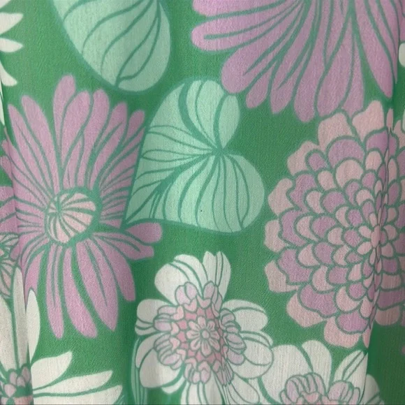 Floral Green Maxi Dress - Picture 8 of 9